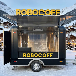 MGA-3M Length Stainless Steel Interior Custom Logo Coffee Food Trailer, Mobile Commercial Multi-Function Food Cart